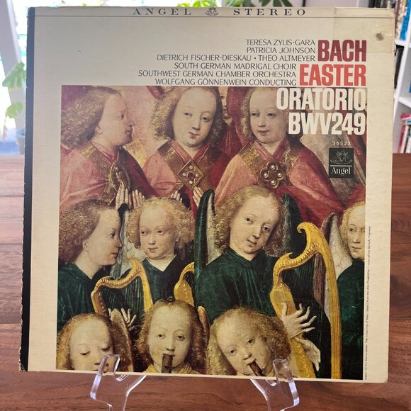 Bach Easter Oratorio BWV.249 LP Wolfgang Gonnenwein LP Angel S-1-36322 Germany - Picture 2 of 9
